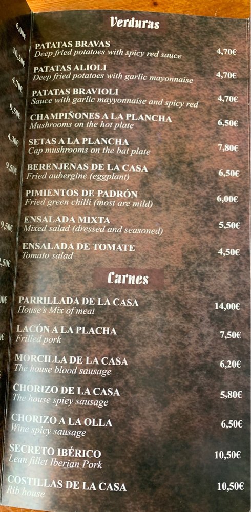 Casa Toni Menu - Image 11