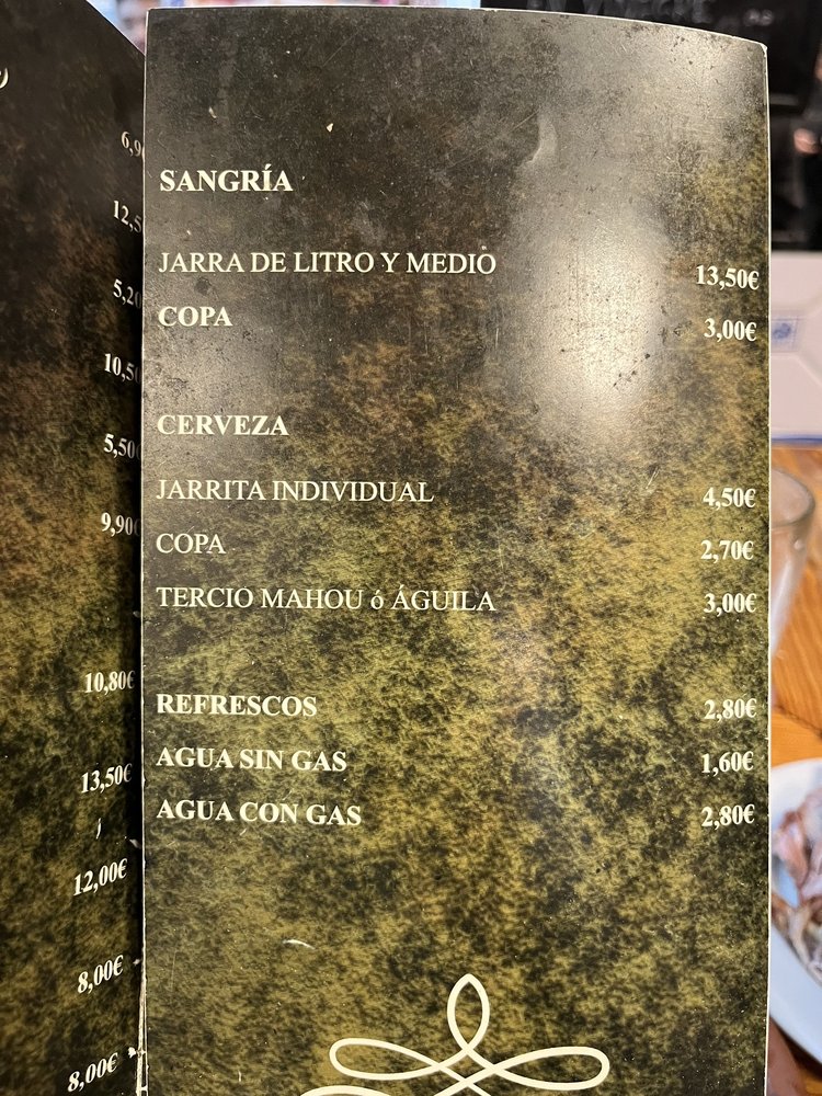 Casa Toni Menu - Image 2