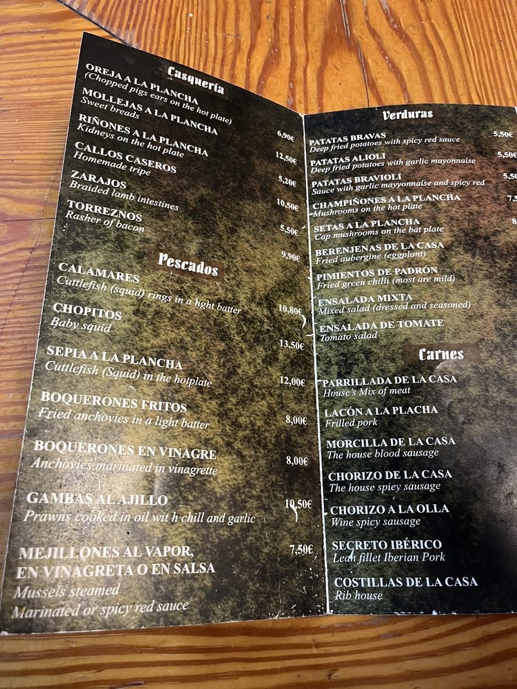Casa Toni Menu - Image 3